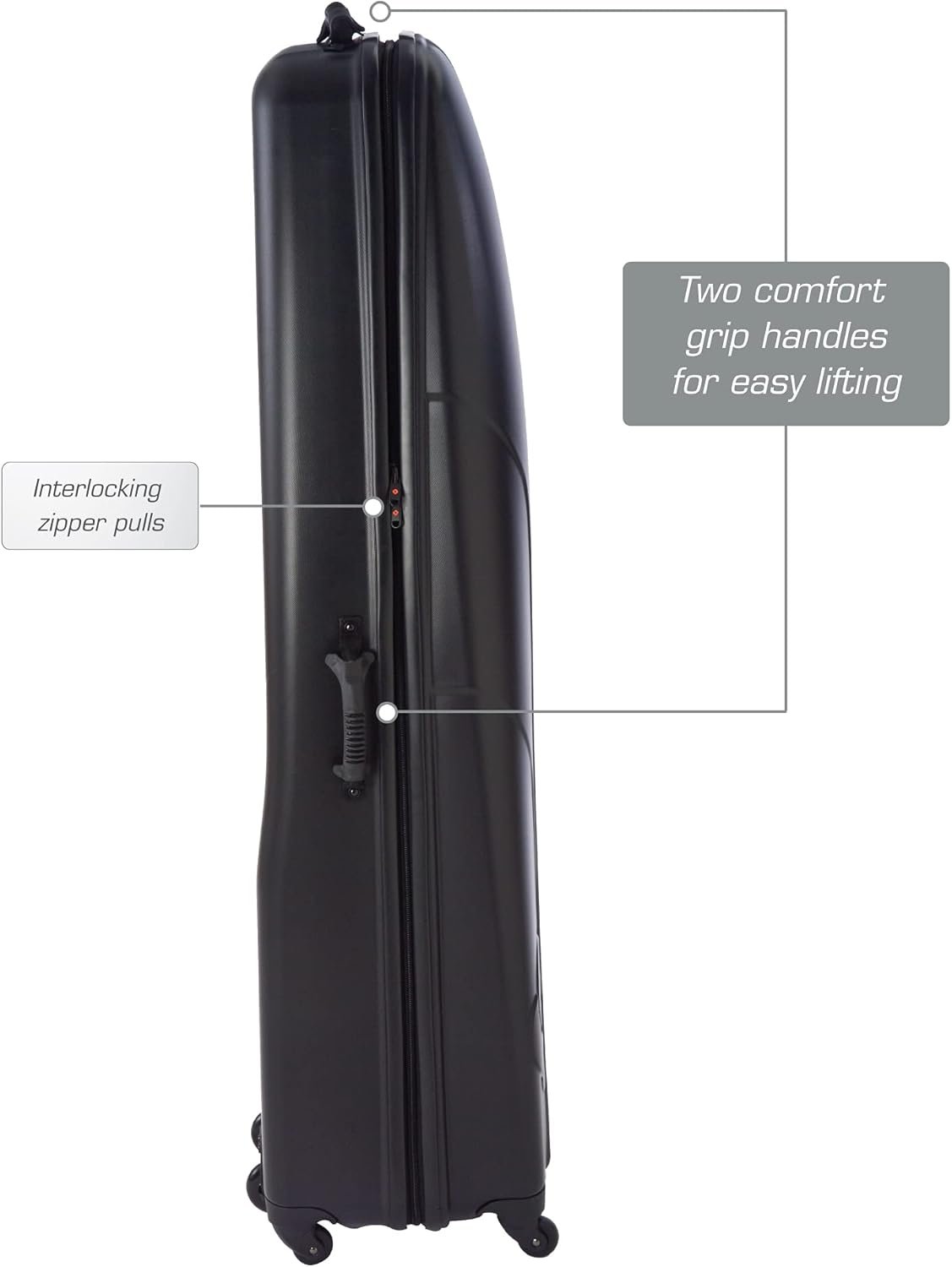 Samsonite Golf 6850 Hard Case Golf Travel Bag, Lightweight & Durable ABS Shell, Multi-Directional Wheels 2 Samsonite Golf 6850 Hard Case Golf Travel Bag, Lightweight & Durable ABS Shell, Multi-Directional Wheels - Image 2