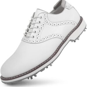 THESTRON Men Golf Shoes Waterproof Professional Golf Footwears Spikes Spikeless Golf Walking Sneakers Turf Sports Golf Training Sneakers for Men