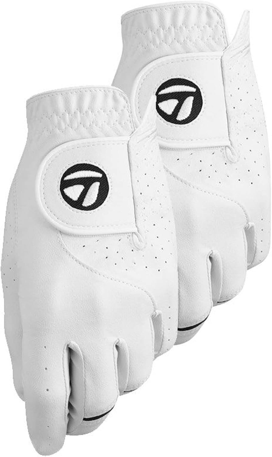 TaylorMade Golf STRATUS TECH GLOVE 2-PACK (WHITE, LEFT HAND, LARGE), WHITE(LARGE, WORN ON LEFT HAND) 1 TaylorMade Golf STRATUS TECH GLOVE 2-PACK (WHITE, LEFT HAND, LARGE), WHITE(LARGE, WORN ON LEFT HAND)