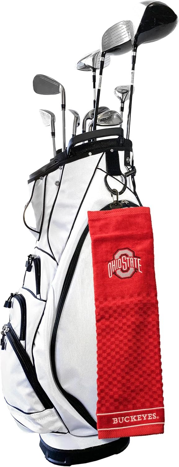 Team Golf NCAA Embroidered Golf Towel, Checkered Scrubber Design, Embroidered Logo 2 Team Golf NCAA Embroidered Golf Towel, Checkered Scrubber Design, Embroidered Logo - Image 2
