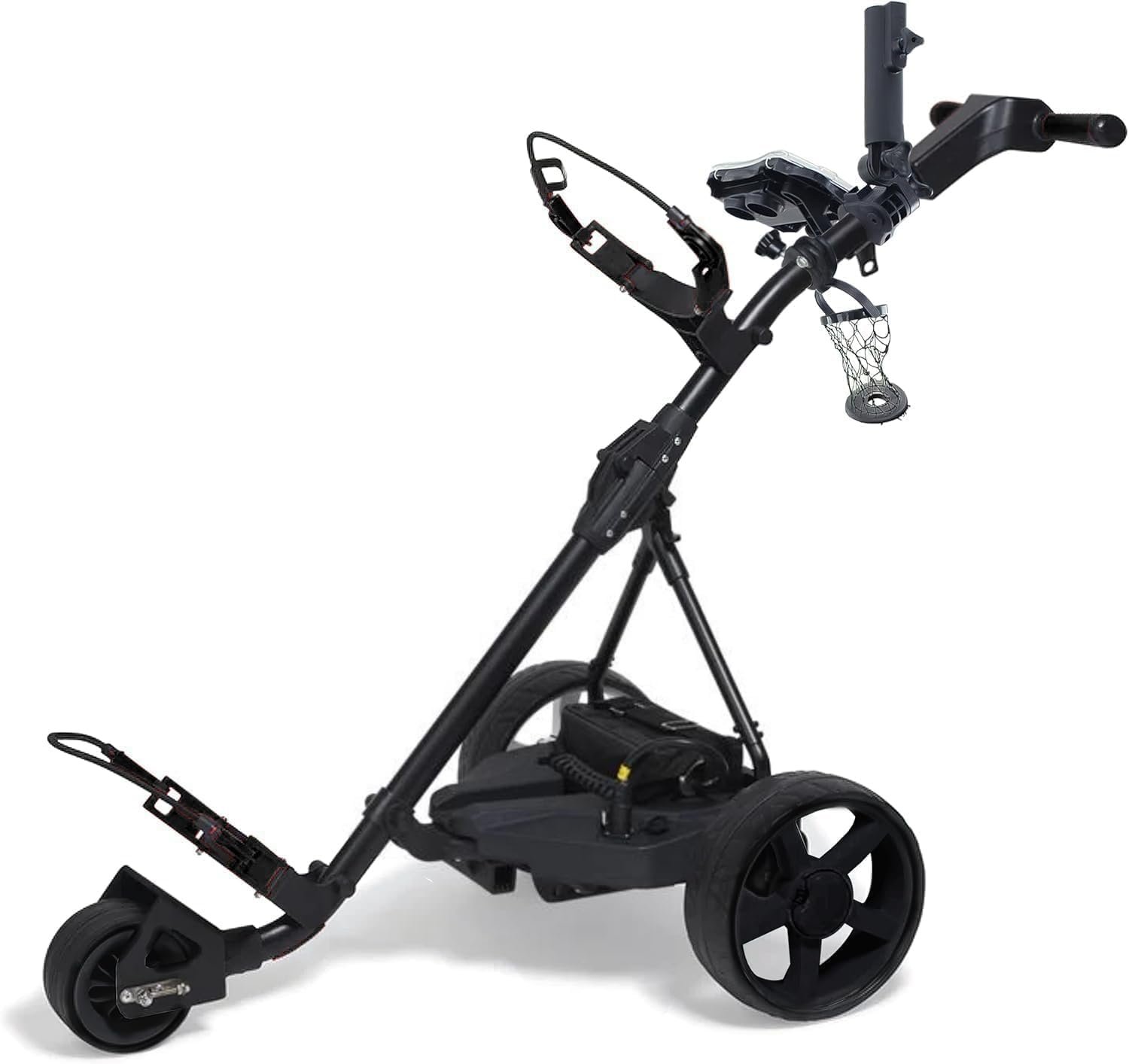 The Weekender Electric Golf Cart, Packed with Drink Holder, Umbrella Holder, Scorecard Holder, Black 1 The Weekender Electric Golf Cart, Packed with Drink Holder, Umbrella Holder, Scorecard Holder, Black