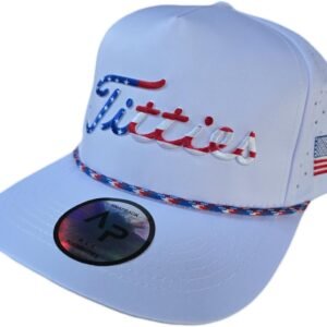 USA Titties Gray with White Mesh Golf Hat Men Women Funny Baseball Cap Trucker Hat
