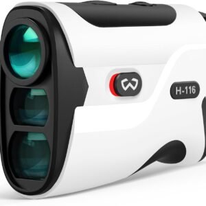 WOSPORTS Golf Rangefinder with Slope - 1200/1500 Yards Laser Range Finder Golf with Magnetic Strap, Flag Pole Locking Vibration