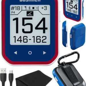 Wearable4U - Bushnell Phantom 3 GPS Rangefinder Blue with BITE Magnetic Mount and GreenView with Lens Cleaning Cloth Bundle
