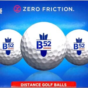 Zero Friction B52 Distance Golf Ball, 15Pk, White