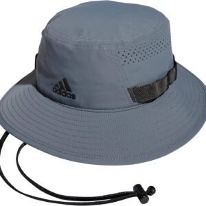 adidas Men's Victory Bucket Hat outdoors and sideline wide brim style for sun protection