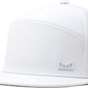 melin Trenches Icon Hydro, Performance Snapback Hat, Water-Resistant Flat Bill Caps for Men & Women, Golf, Running or Workout